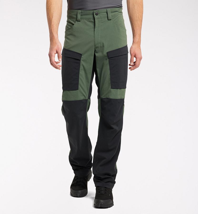 Haglöfs Mens Mid Fjord Hiking Pants Dark Green/Black New Zealand 41238ZGAU